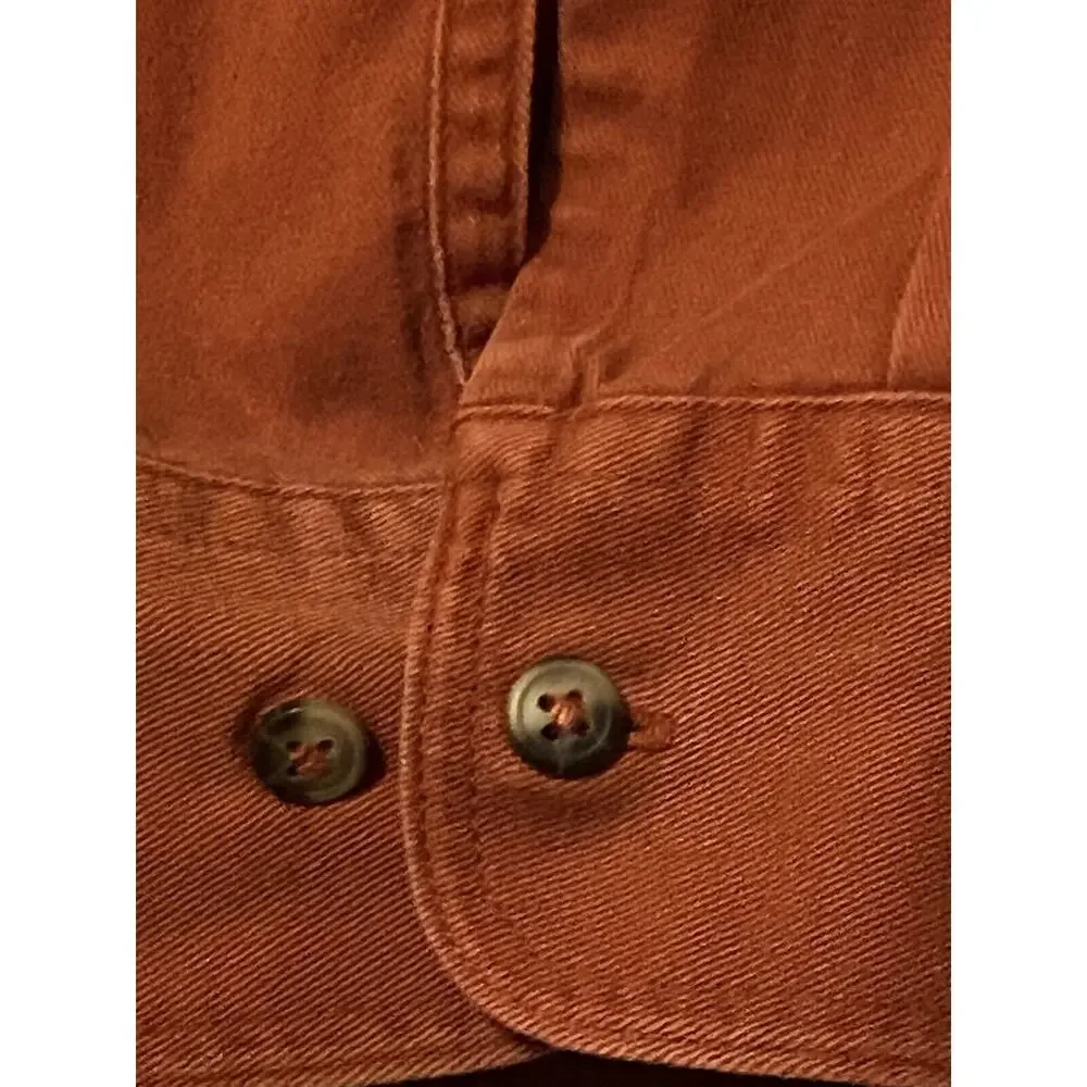 Wrangler Western Mens Button Down Shirt 3XL Terra Cotta/Red Long Sleeve Cotton - Picture 11 of 16